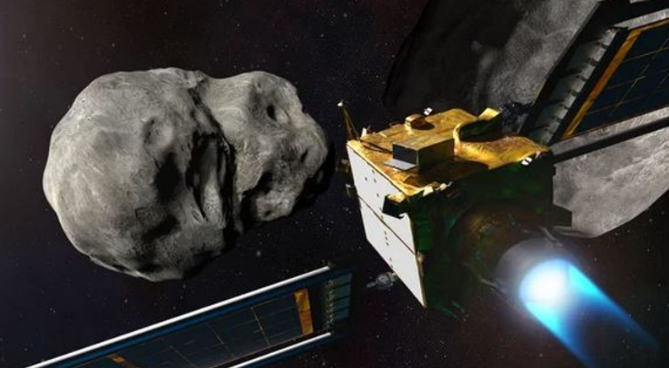 NASA smashes spacecraft into asteroid seven million miles from Earth in 'planetary defence' trial