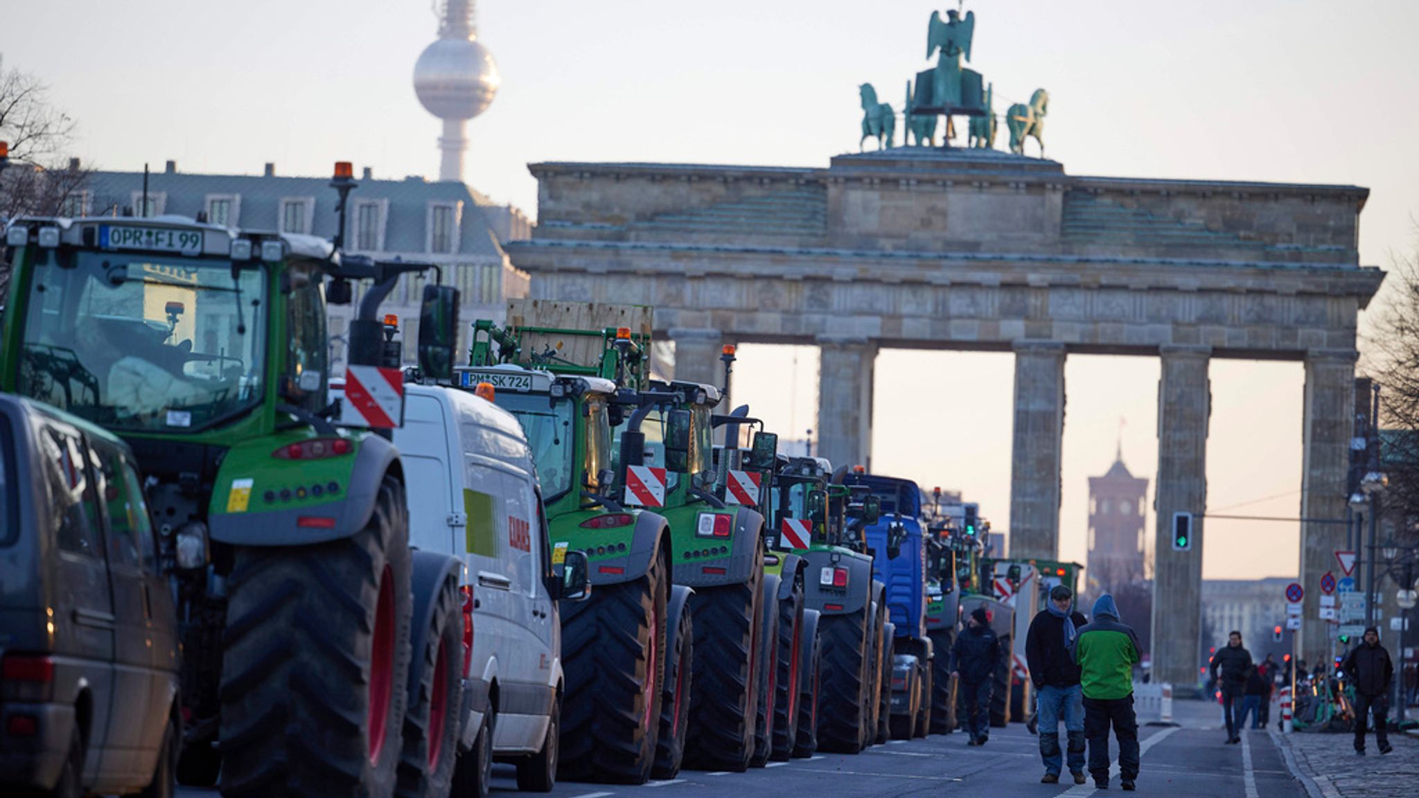 German farmers block roads in nationwide protest over diesel tax plans