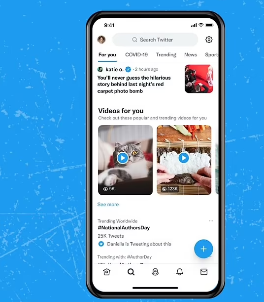 Not another TikTok clone! Now TWITTER is adding a scrolling feed of videos to its iOS app that can be expanded to 'immersive' full screen with a single tap